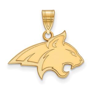 14k Gold Plated Silver Montana State Medium Mascot Pendant
